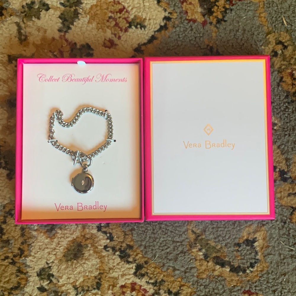 Vera Bradley locket bracelet. Never worn.
